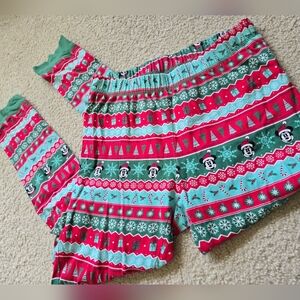 124. Disney Store XMAS PJ Pants XS Small